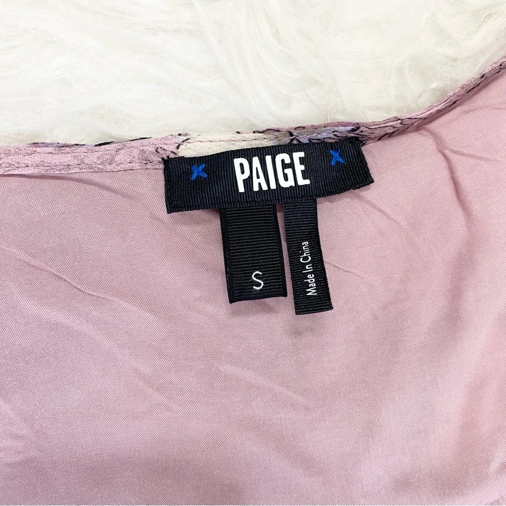 PAIGE Purple Floral Print Dress - Picture 5 of 6